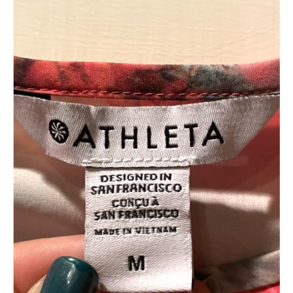 Athleta Zephyr Refined Tank, Renewed Bloom Spring Pink - Picture 6 of 6